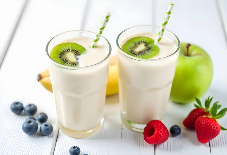 Refreshing Milkshakes Wholesome Fruit Blends